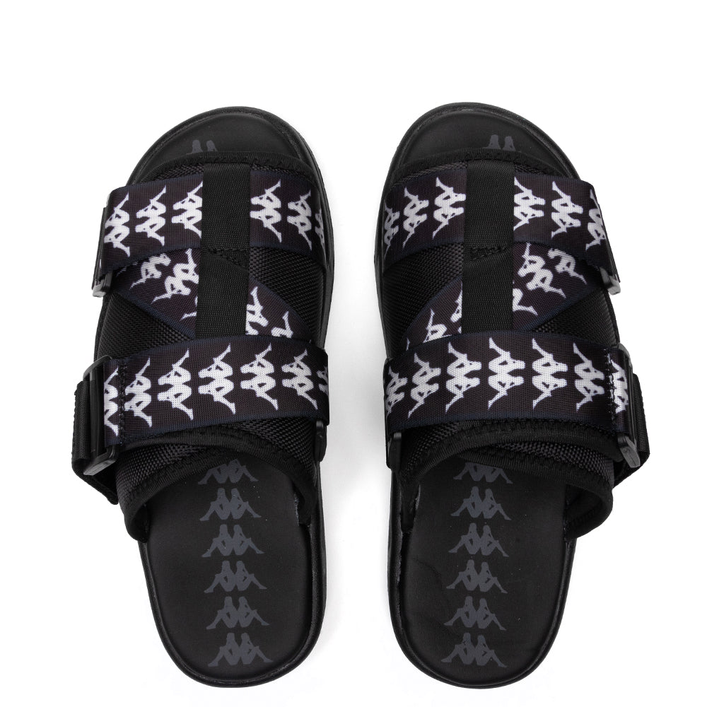 222 Banda Mitel 1 Sandals - Black/White