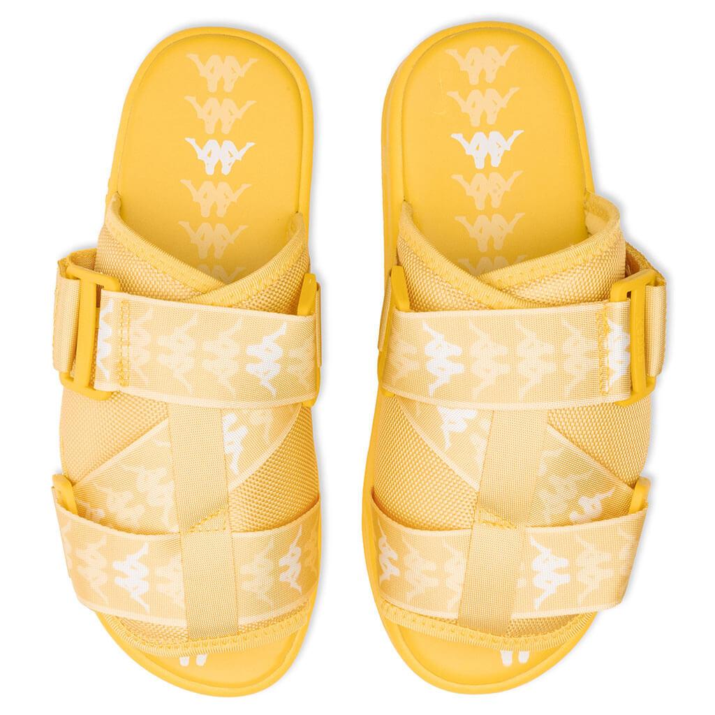 222 Banda Mitel 1 Sandals - Yellow/White