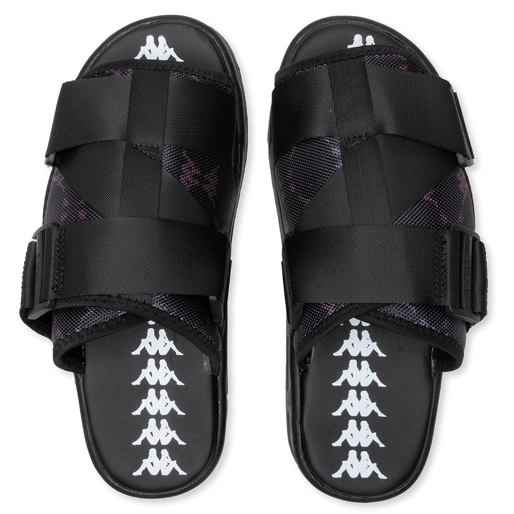 222 Banda Mitel 4 Sandals - Black/White