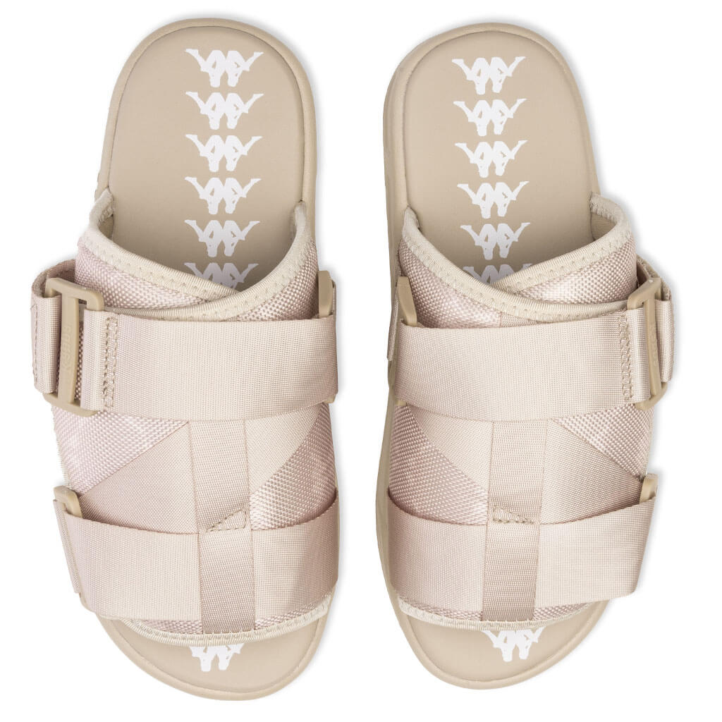 222 Banda Mitel 4 Sandals - LT Beige/White