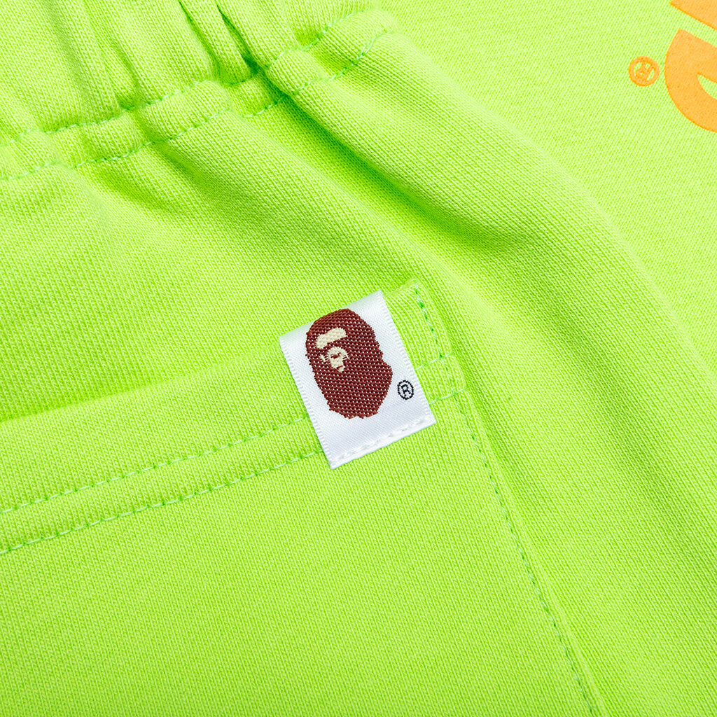 Kid's Bape Pigment Dye Sweat Shorts - Green
