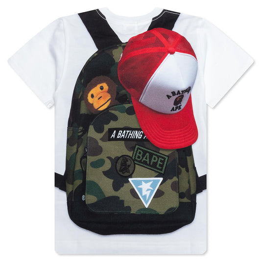Kid's Daypack Print Tee - White