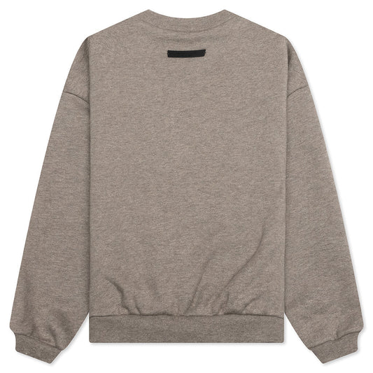 Kid's Fleece Crewneck - Heather Gray