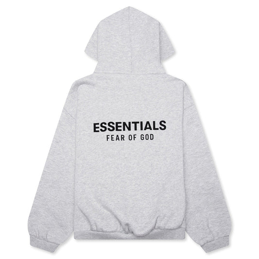 Kid's Fleece Hoodie - Light Heather Gray