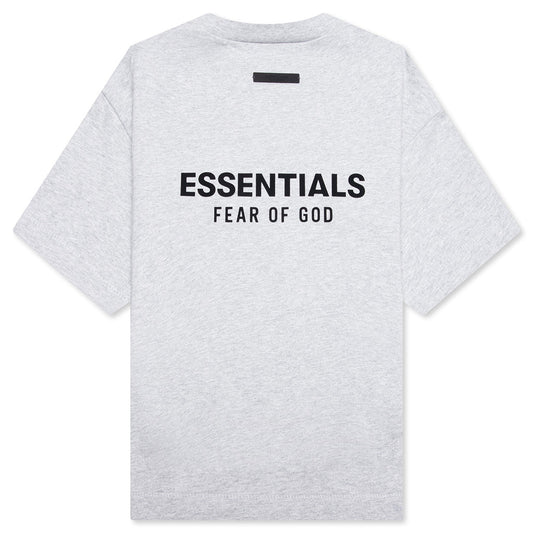 Kid's Jersey Crewneck Tee - Light Heather Gray