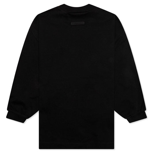 Kid's Jersey Long Sleeve Tee - Black