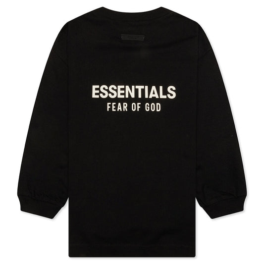 Kid's Jersey Long Sleeve Tee - Black