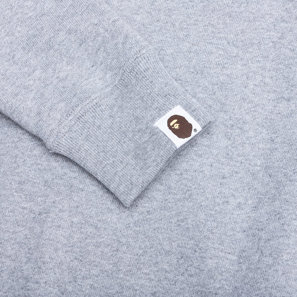 Kid's Milo Shark Zip Double Hoodie - Gray
