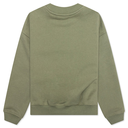 Kids Academy Crewneck - Oil Green
