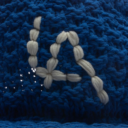 Crochet Knit Cap - Blue