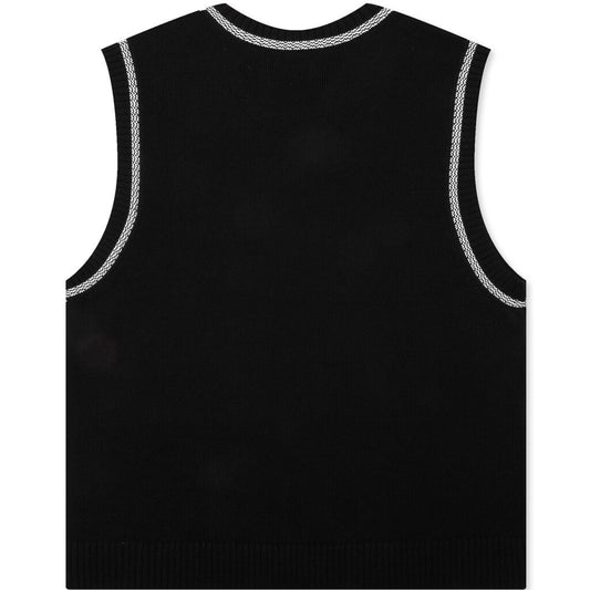 Knitted 24 Basketball Jersey - Black