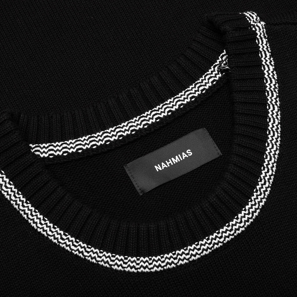 Knitted 24 Basketball Jersey - Black