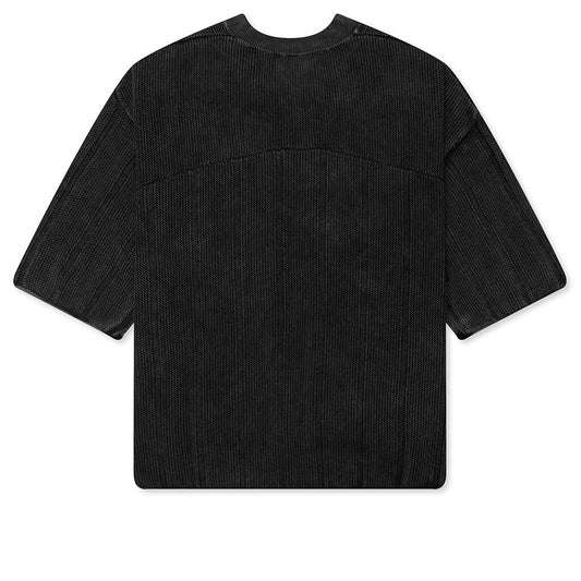 Knitted Varsity Jersey - Vintage Grey