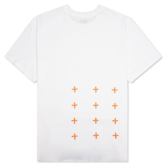 4 x 4 Biggie S/S Tee - White/Orange