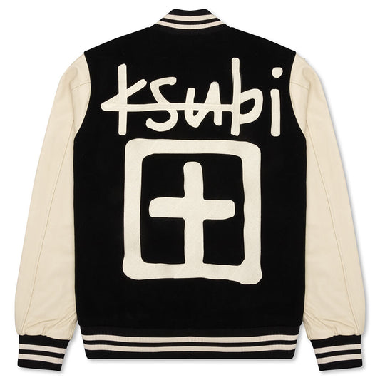 King Letterman Jacket - Black