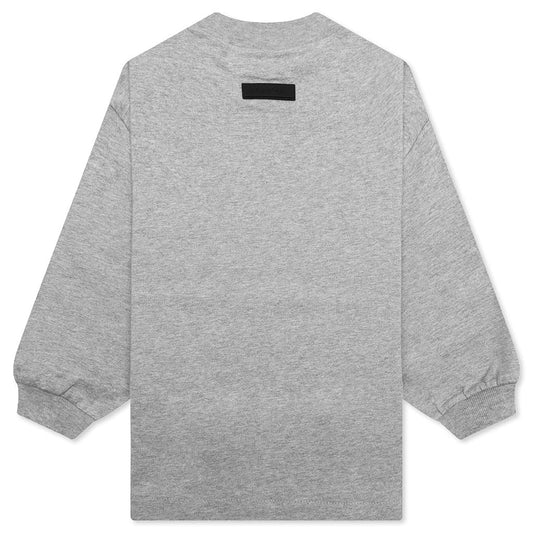 Kids L/S Shirt - Dark Heather Oatmeal