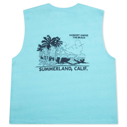 Landscape Muscle T-Shirt - Faded Marine Blue