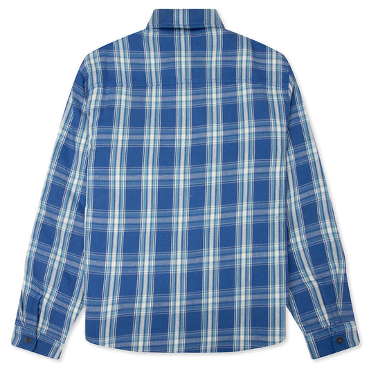 Lau Plaid Shirt Jacket - Blue