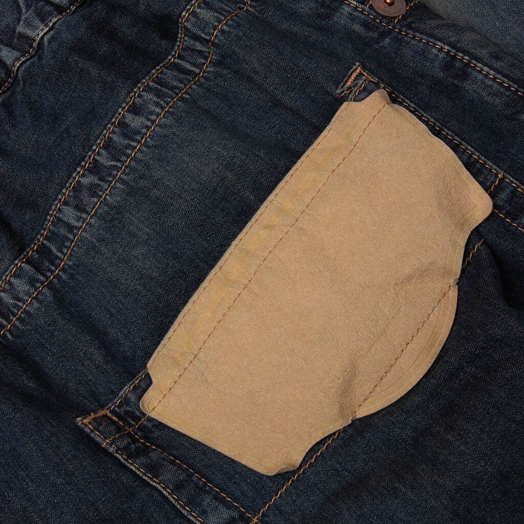Light Denim Wide Pants- Indigo