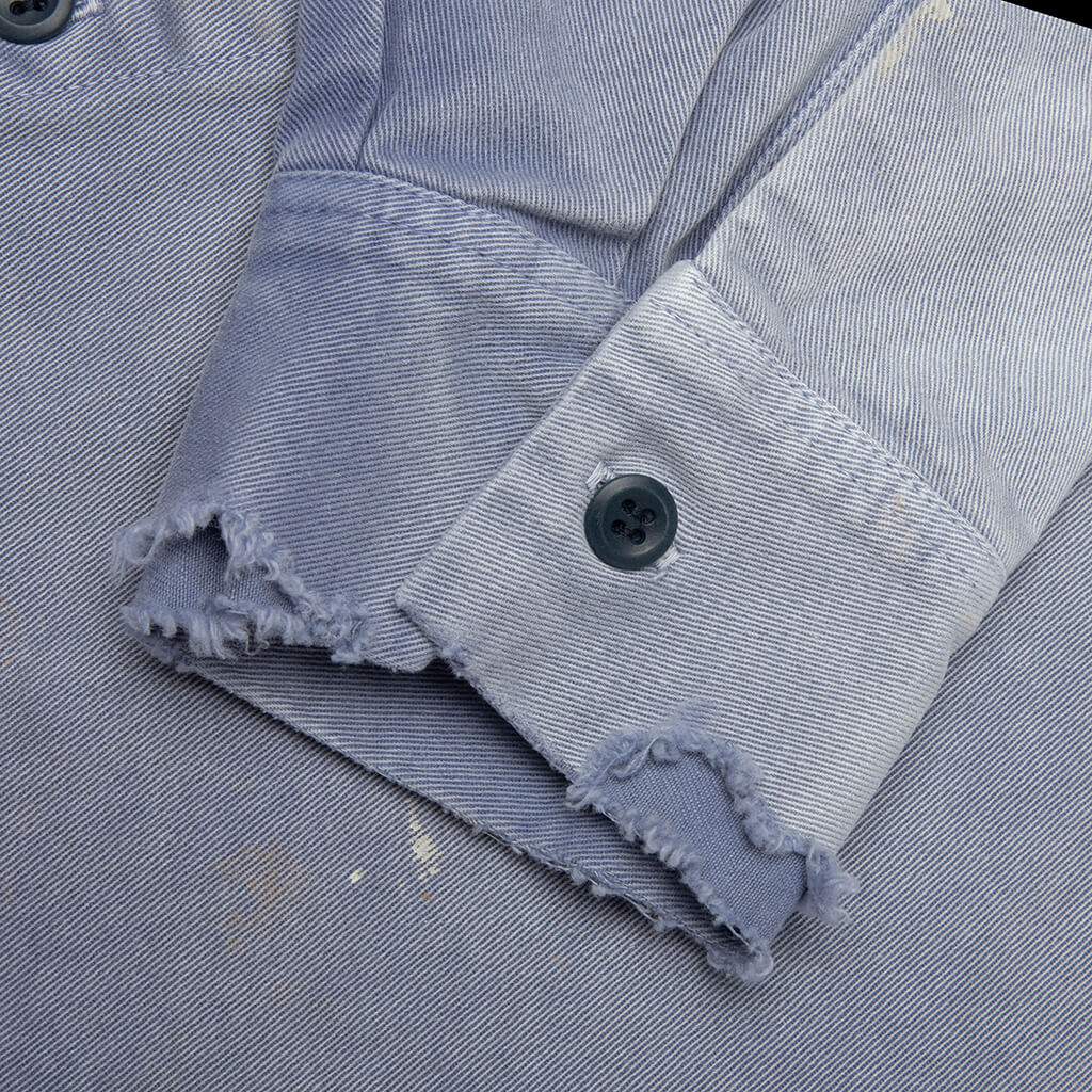 Line Cotton Shirt - Navy