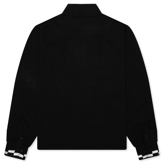 Live Life With Ease Button Up - Black