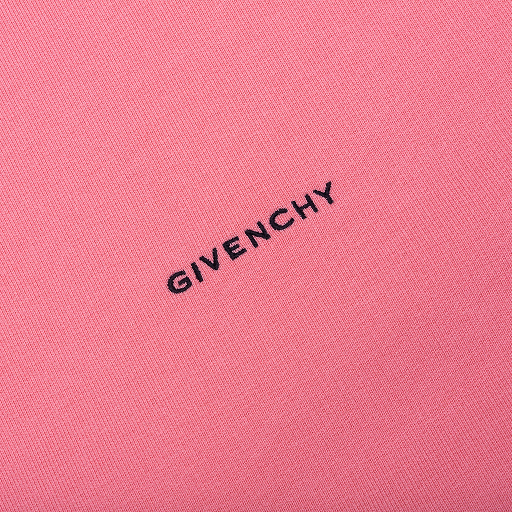 Logo Embroidered Long-Sleeve Polo Shirt - Candy Pink