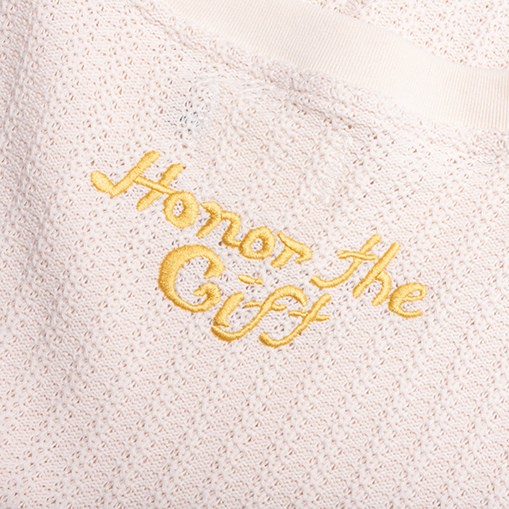 Knit Box Tee - Bone