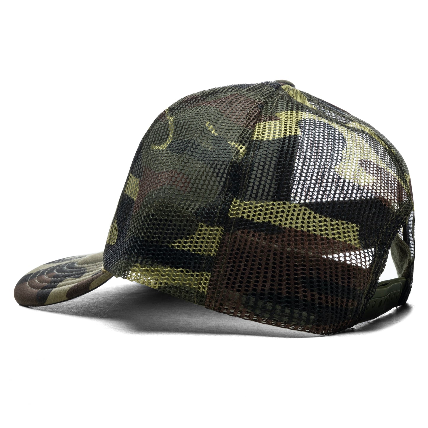 Lost Highway Foam Trucker Hat - Dark Green Camo