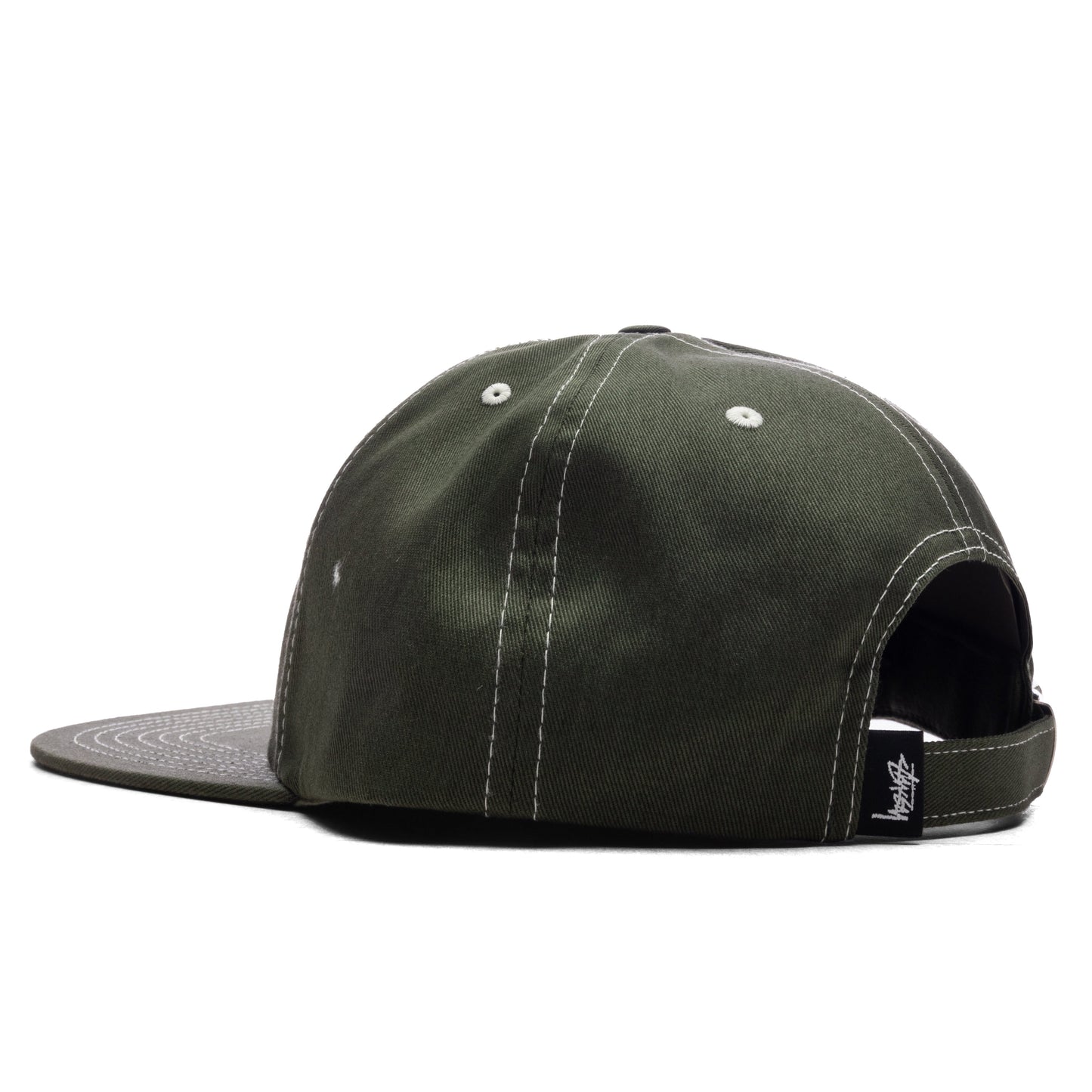 Mid International Crown Strapback Cap - Dark Olive