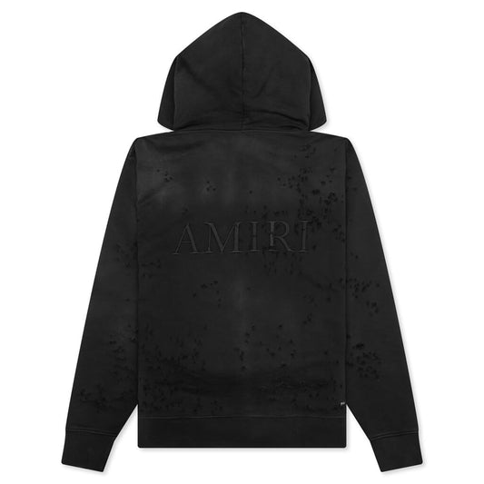 Ma Shotgun Embroidered Hoodie - Black