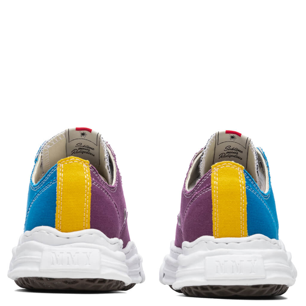 Hank Low OG Sole Toe Cap Canvas Sneaker - Blue/Purple
