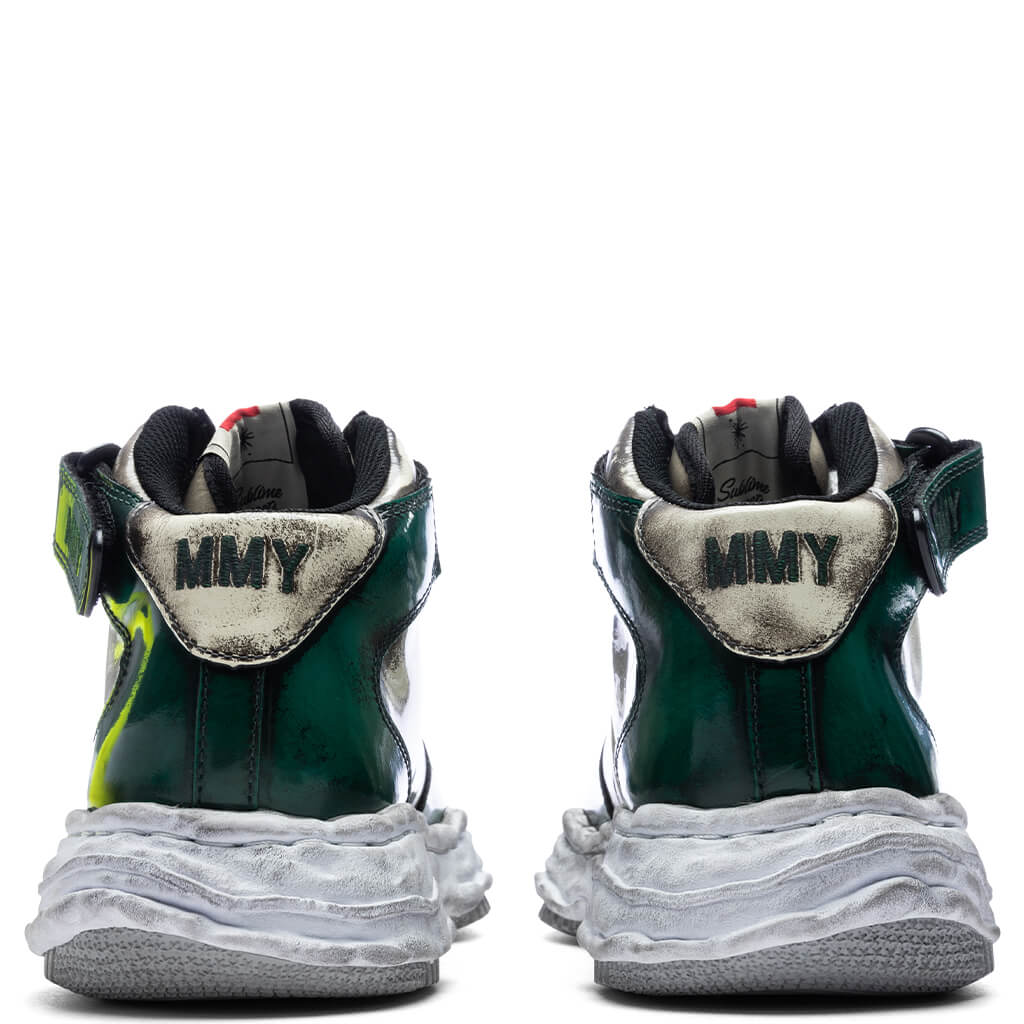 Wayne Brushed Patent Leather High - Green