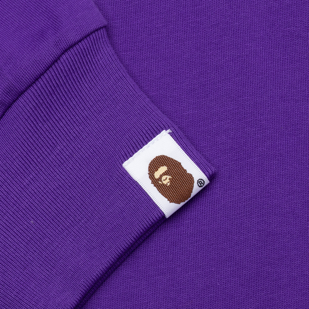 Marbling Camo Ape Head Relaxed Fit L/S Tee - Purple