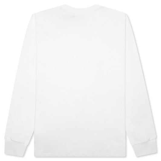 Marbling Camo Ape Head Relaxed Fit L/S Tee - White