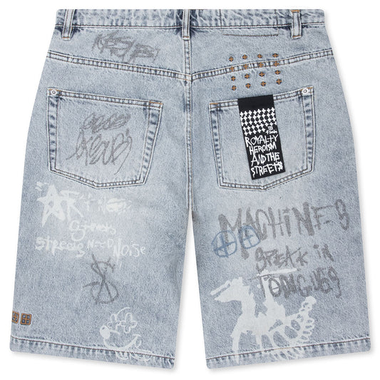 Maxx Short - Rogue Blue Graffiti
