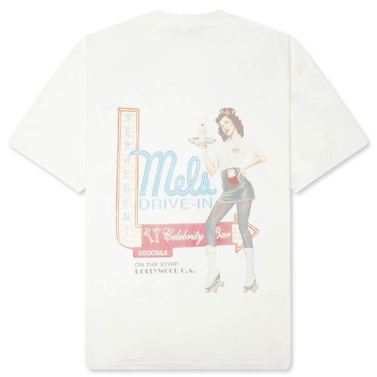 Represent x Mel's Diner T-Shirt - Flat White