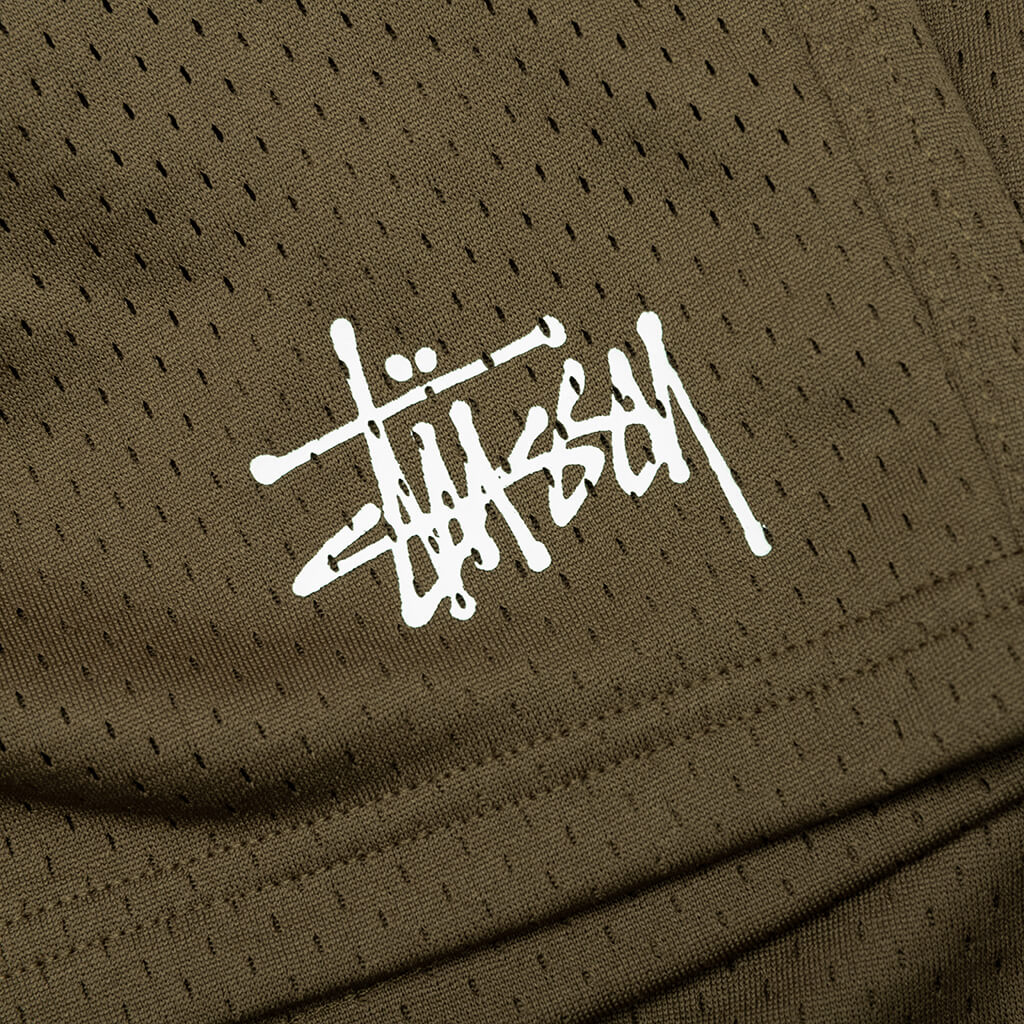 Mesh Basic Shorts - Olive
