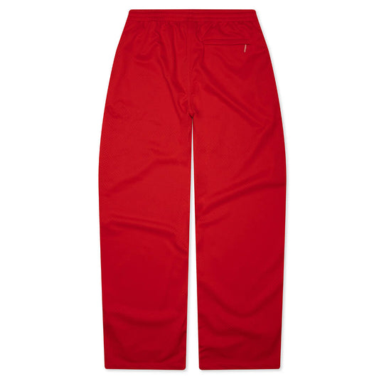 Mesh Track Pant - Red