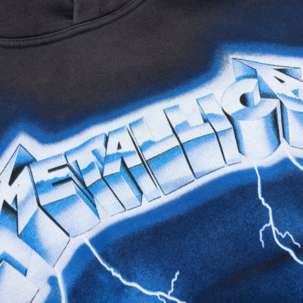 Metallica Ride The Lightning Hoodie - Vintage Grey