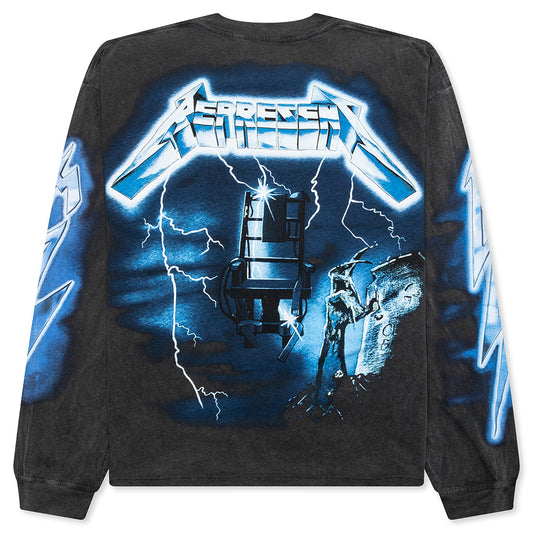 Metallica Ride The Lightning L/S T-Shirt - Vintage Grey
