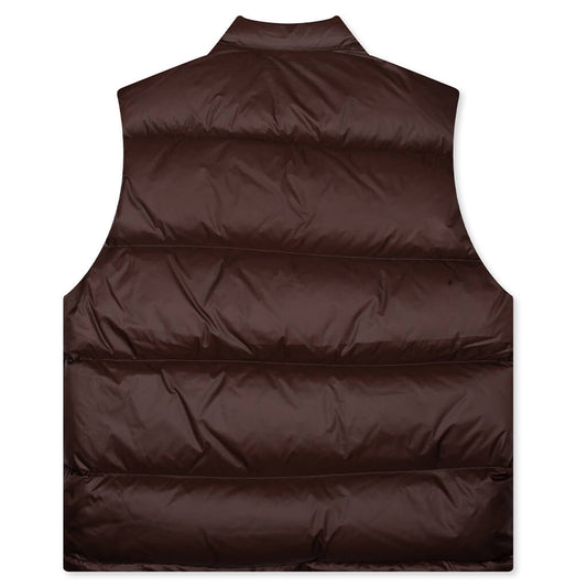 Micro Ripstop Down Vest - Brown