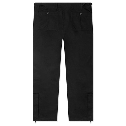 Cotton Cargo Pants - Black
