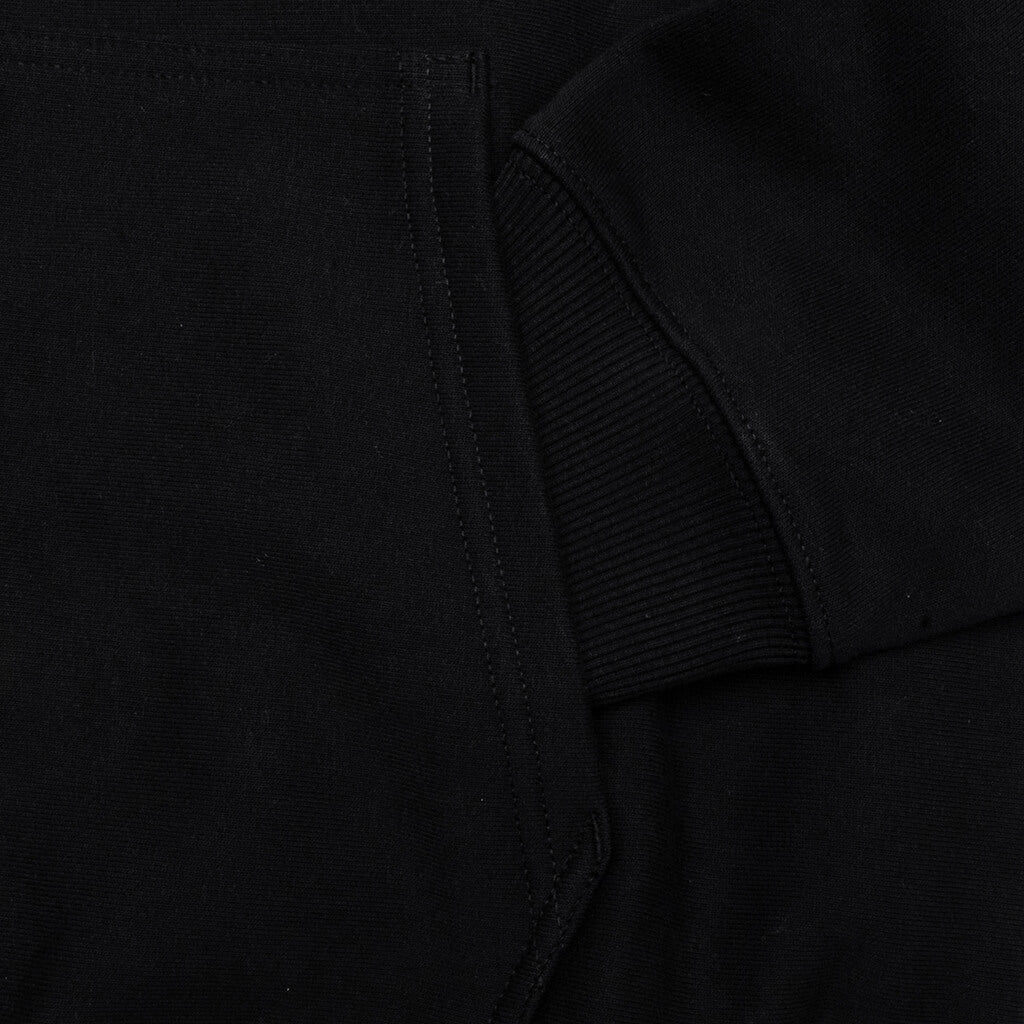 Mirror Zip Hoodie - Black