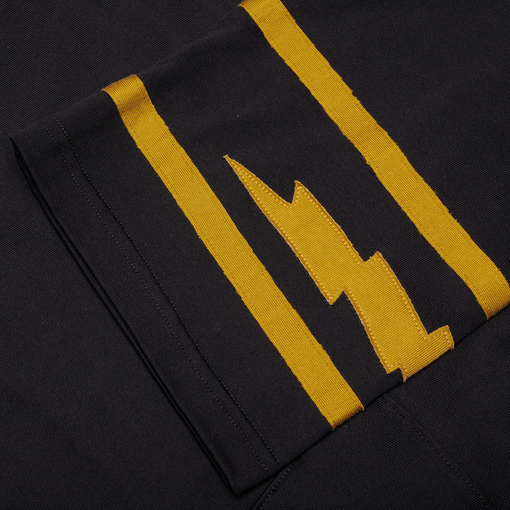 Monaco Football Jersey - Vintage Black/Yellow