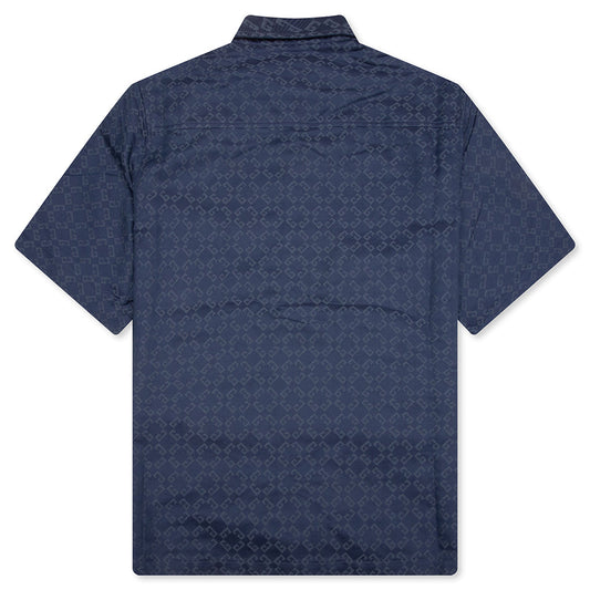 Shiny Monogram 72 Denim Shirt - Grey/Blue