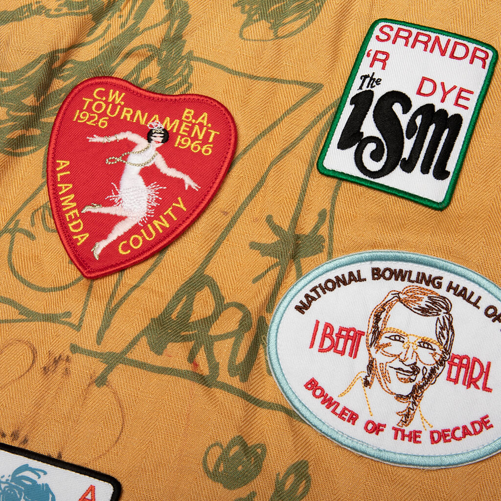 Montauk S/S Bowling Shirt - Yellow