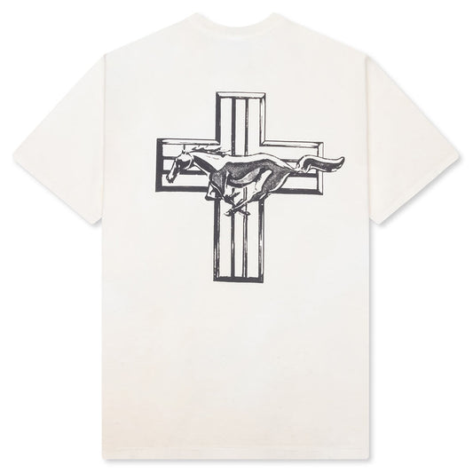 Mustang Cross T-Shirt - Bone