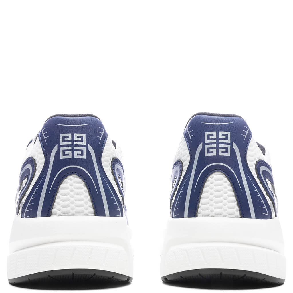 NFNTY-52 Synthetic Leather and Mesh Sneakers - Navy/ White