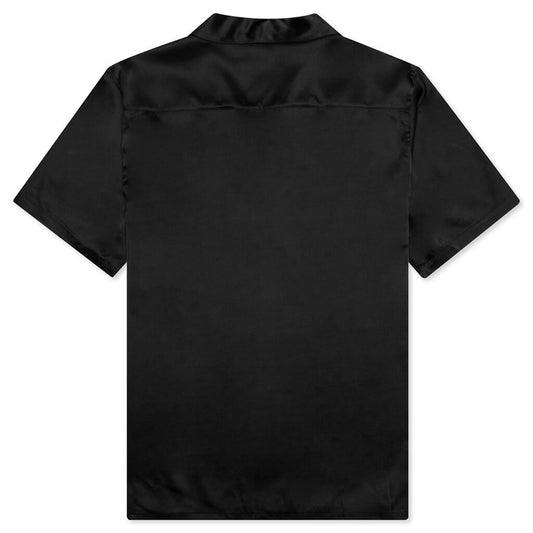 Academy Silk S/S Button Down - Black