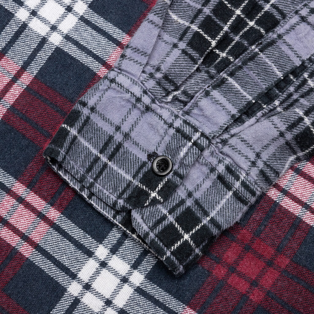 7 Cuts Shirt - Berry/Navy